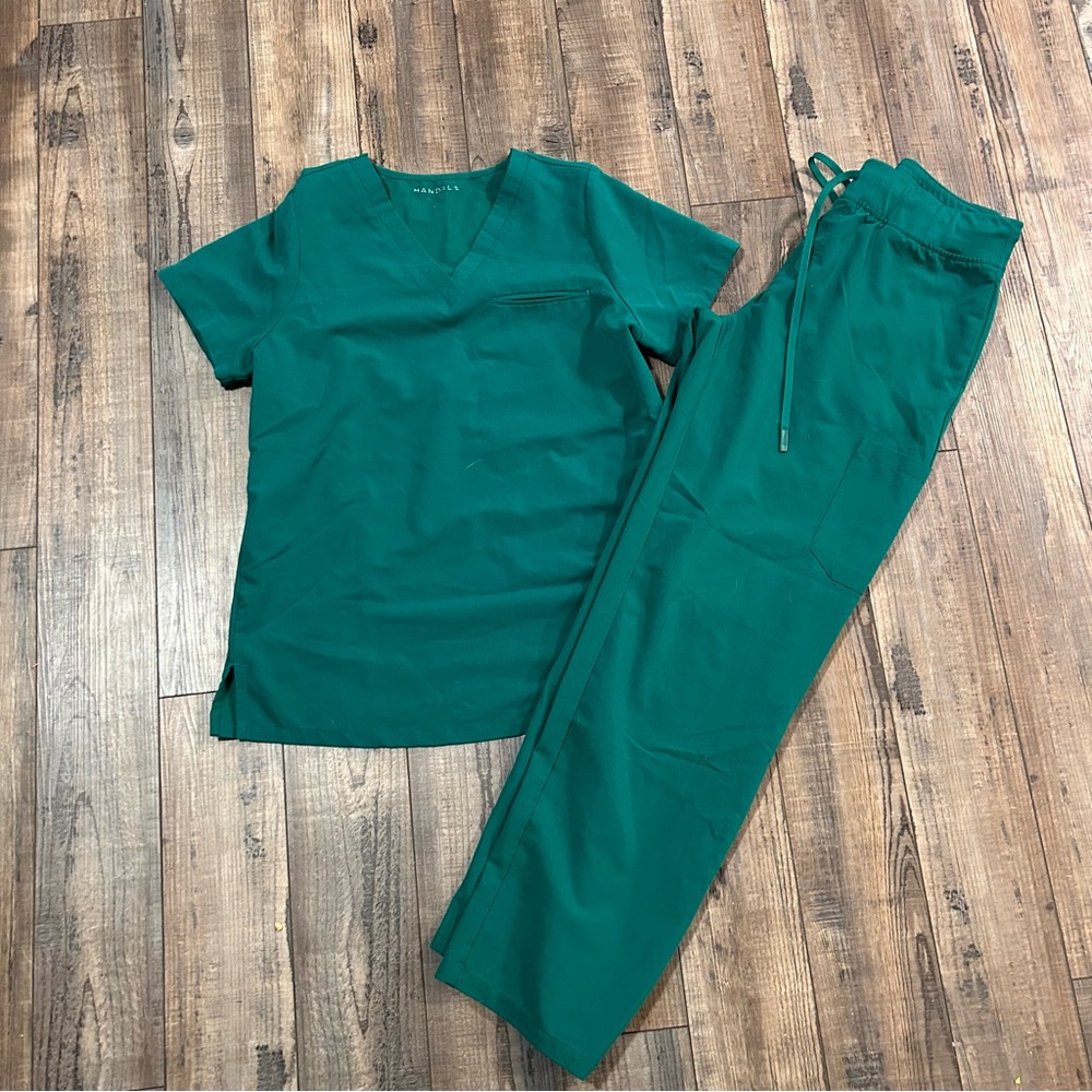 Women’s Straight Leg Scrub Pants in Teal - Brand: